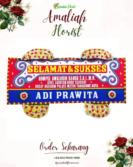 Papan Bunga Ucapan Selamat Sido Waras